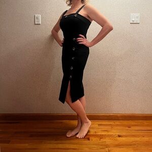 Shinestar Classic Black Backless Dress